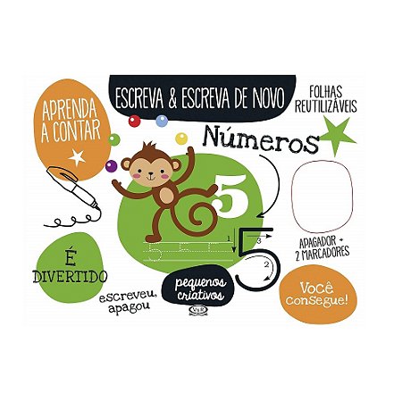 LIVRO ESCREVA E ESCREVA DE NOVO NUMEROS