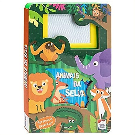 LIVRO LOUSA MAGICA ANIMAIS DA SELVA