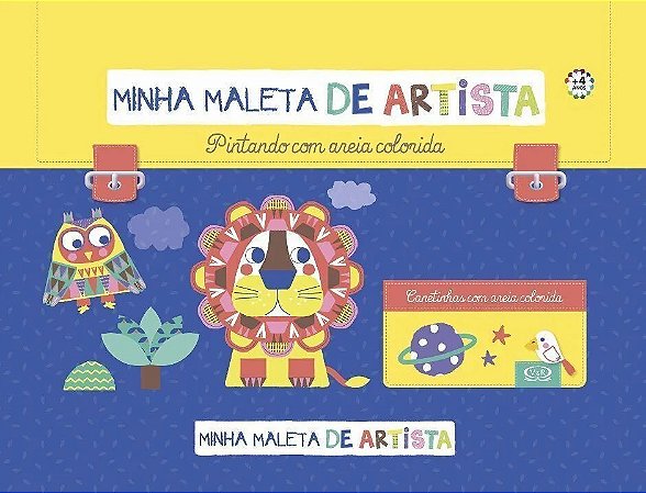 LIVRO MINHA MALETA ARTISTA PINTANDO C/AREIA COLORIDA
