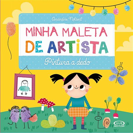 LIVRO MINHA MALETA DE ARTISTA PINTURA A DEDO