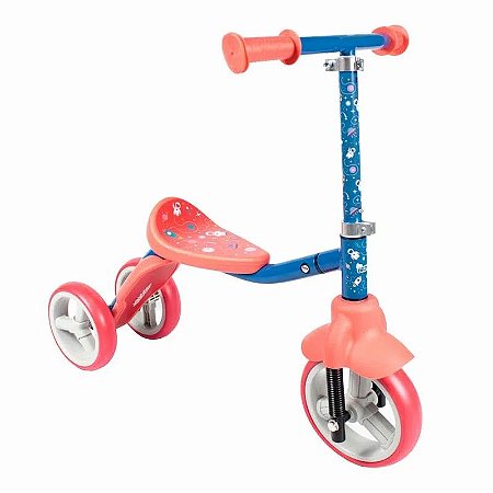 PATINETE E TRICICLO INFANTIL 2 EM 1 BIBICICLO