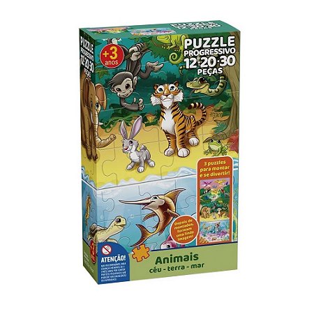 QUEBRA CABECA ANIMAIS CEU TERRA E MAR 12 20 30 PCS