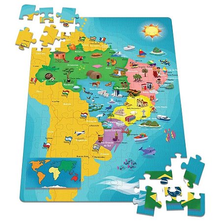 QUEBRA CABECA MAPA DO BRASIL (100 PCS)