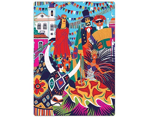 QUEBRA CABECA POSTAIS DO BRASIL FESTAS TIPICAS 500PCS