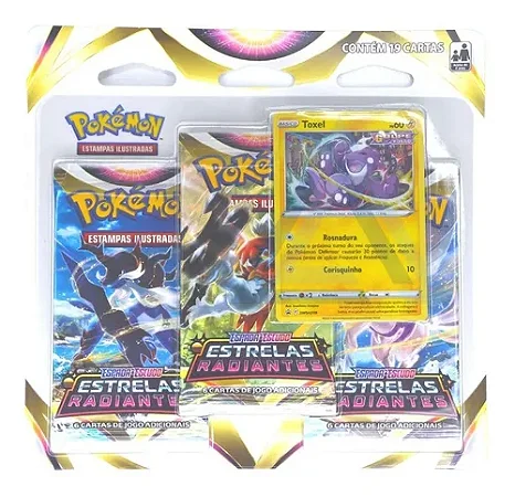 CARTAS POKEMON BLISTER TRIPLO ESTRELAS RADIANTES