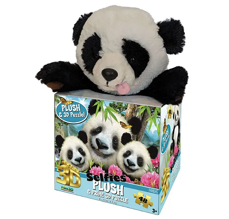 QUEBRA CABECA 3D PET SELFIE PANDA 48PCS