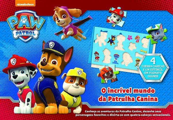 LIVRO O INCRIVEL MUNDO DA PATRULHA CANINA