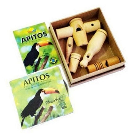CAIXA COM 5 APITOS + TAMPA + CD