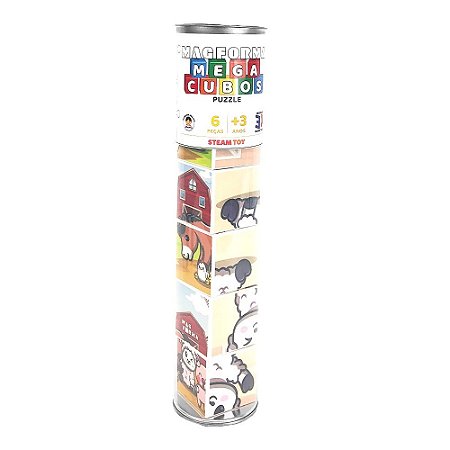 QUEBRA CABECA MAGNETICO MEGA CUBOS FAZENDA 6PC
