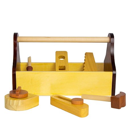 JOGO DE FERRAMENTAS DE MADEIRA