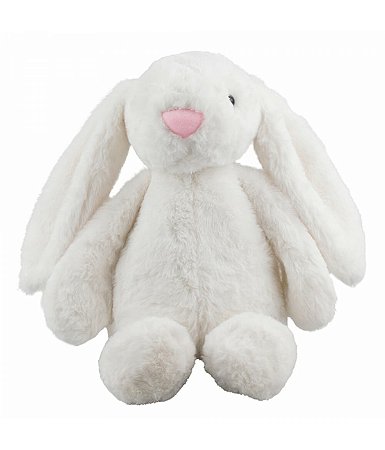 COELHO DE TECIDO PASCOA ORELHUDO BRANCO PASCOA 25CM