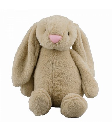 COELHO DE TECIDO PASCOA ORELHUDO BEGE 20CM