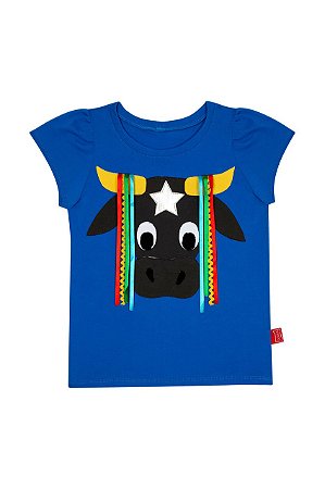 CAMISETA JUNINA BUMBA MEU BOI MENINA VERMELHO A22