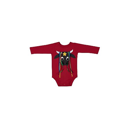 BODY JUNINO BOI BEBE VERMELHO A22