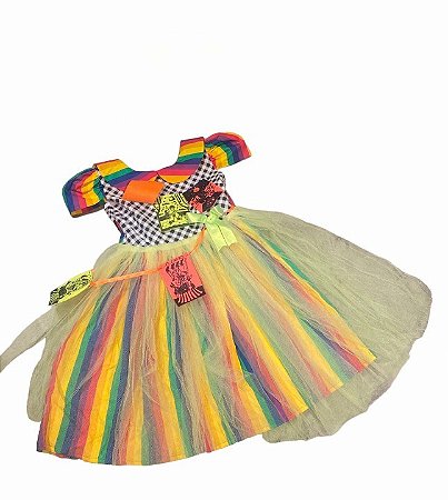 VESTIDO JUNINO CORDEL CORES A24