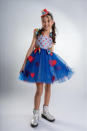 VESTIDO JUNINO CORACOES A25