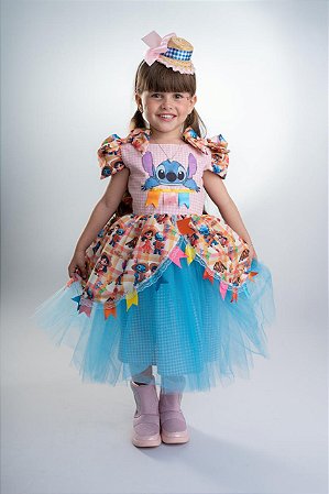 VESTIDO JUNINO STITCH A25