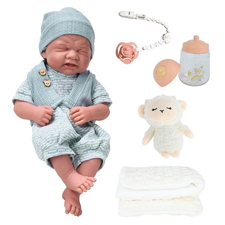 BONECA REAL FLOFY COM MANTA E ACESSORIOS