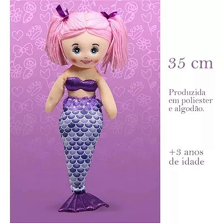 BONECA DE PANO SEREIAS SORTIDAS