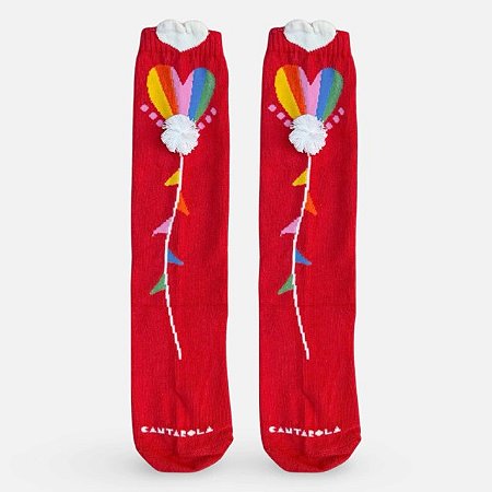 MEIA BALAO VERMELHO