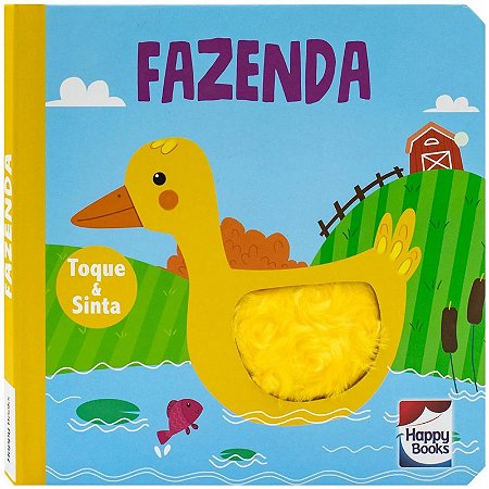 LIVRO TOQUE E SINTA ANIMAIS FOFUCHOS FAZENDA