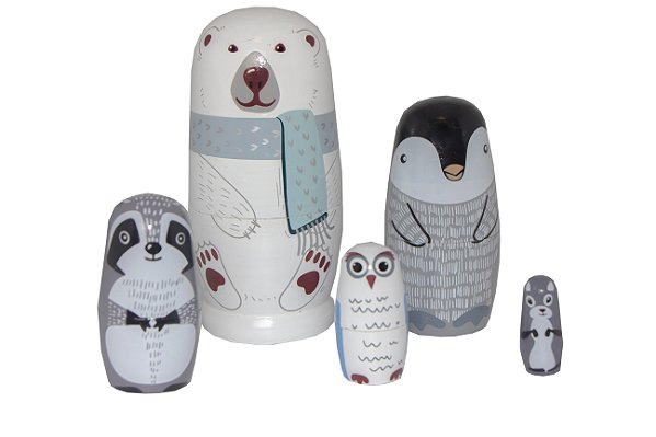 MATRIOSHKA BICHOS DA NEVE