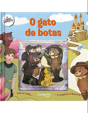 LIVRO CONTOS MAGNETICOS O GATO DE BOTAS
