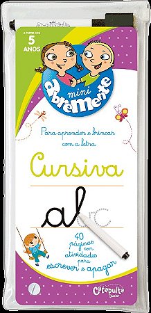 LIVRO ABREMENTE ESCREVER E APAGAR CURSIVA