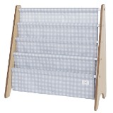 RACK PARA LIVROS 3 SPROUTS RECICLADO XADREZ AZUL