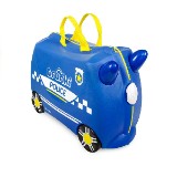 MALA INFANTIL COM RODINHA TRUNKI PERCY O CARRO DE POLICIA