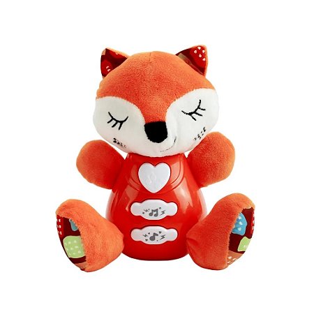 RAPOSA TECIDO MUSICAL LARANJA