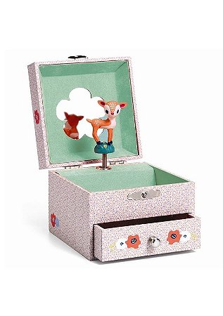 CAIXA DE MUSICA CERVO NO BOSQUE