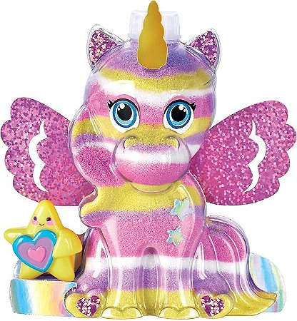 ARTE EM AREIA UNICORNIO BRILHANTE