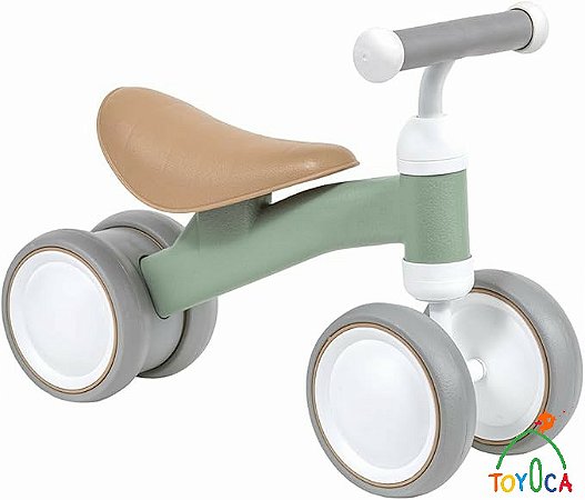 BICICLETA DE EQUILIBRIO 4 RODAS VERDE