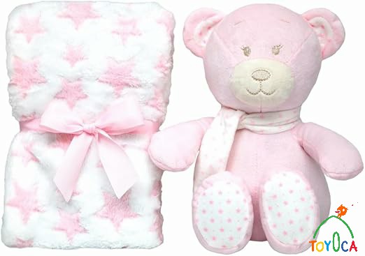KIT URSINHO COM MANTINHA SONINHO ROSA