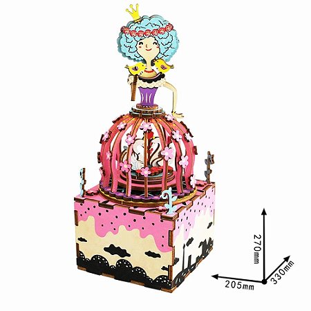 DIY CAIXA DE MUSICA BOX PRINCESA
