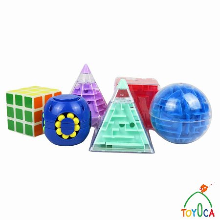 KIT CUBO MAGICO 6 PEÇAS VARIADO 1210