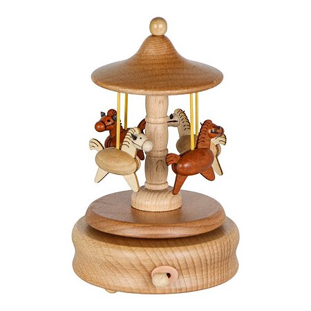 CAIXA DE MUSICA CARROSSEL CAVALOS