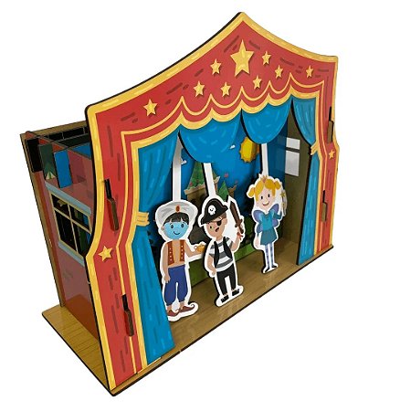 MEU TEATRO DE FANTOCHE CENARIO MAGICO