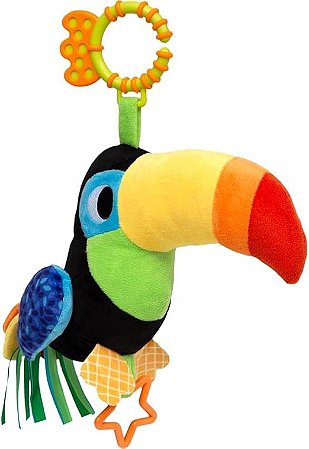 BONECO DE TECIDO INTERATIVO TUCANO ZAZA
