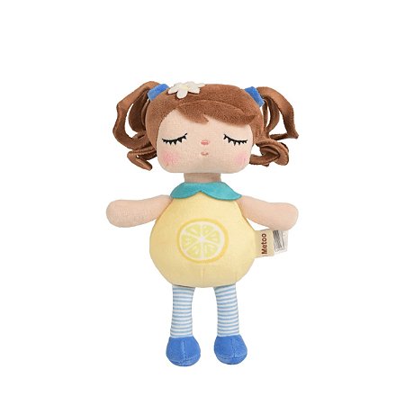 BONECA MINI COM CAIXA ANGELA FRUTAS LIMAOZINHO 20CM