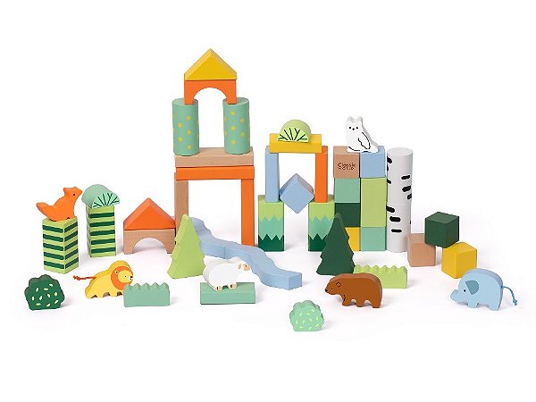 BLOCOS FLORESTA 50PCS