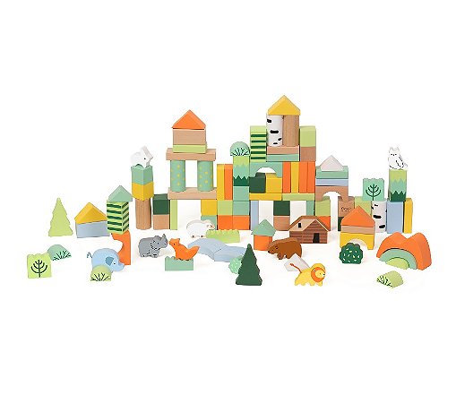 BLOCOS FLORESTA GRANDE 100PCS