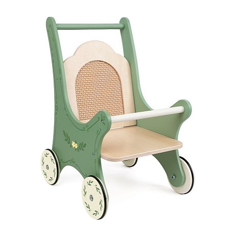 CARRINHO DE BONECA VINTAGE VERDE