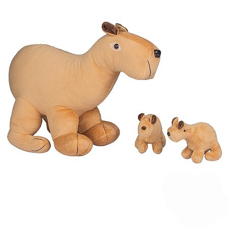 CAPIVARA GRAVIDA COM 2 FILHOTES