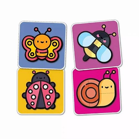 QUEBRA CABECA 4 PARTES BICHINHOS DO JARDIM