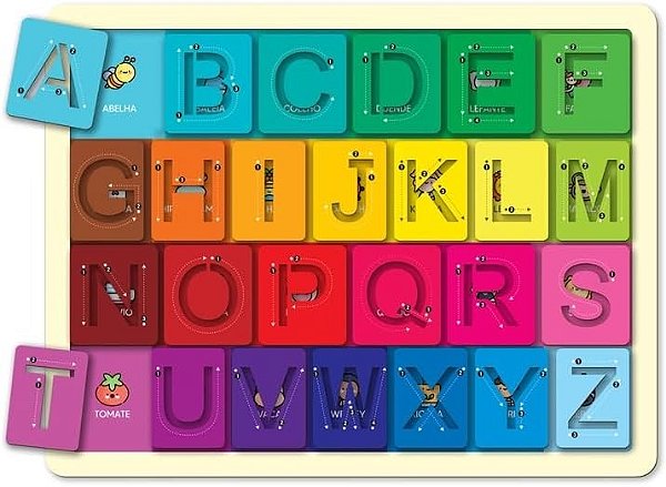 VAMOS ESCREVER ALFABETO VAZADO