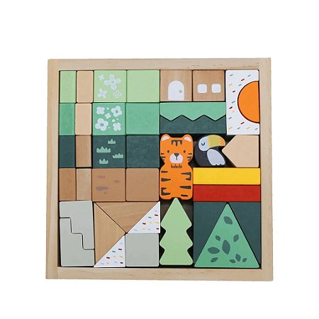 BLOCOS DE EMPILHAR DA FLORESTA