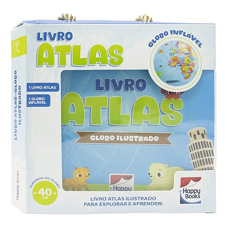 LIVRO ATLAS GLOBO ILUSTRADO