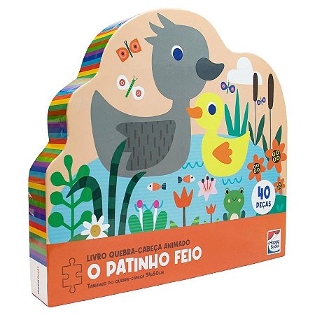 LIVRO QUEBRA CABECA ANIMADO O PATINHO FEIO